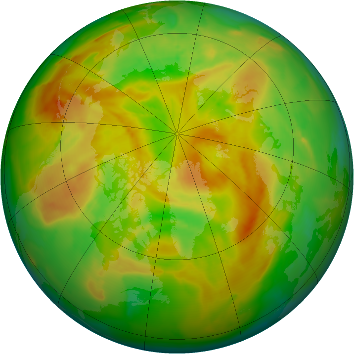 Arctic ozone map for 10 May 2012